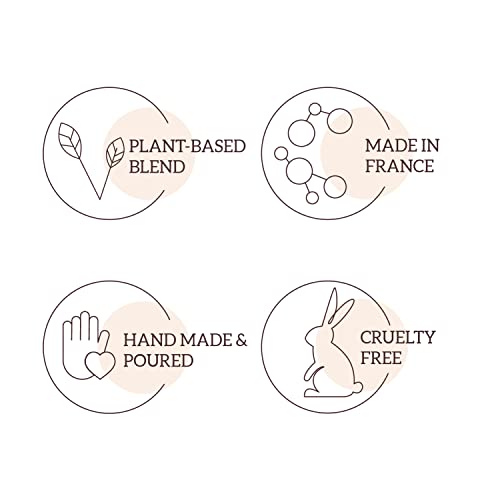 No.9 Paris White Oak Luxury Ginger-Musk Scented Candle | Large 3 Wick Jar Candle | 19.4Oz 550G | 110 Hours Long Burn Time | Plant-Based Wax | Premium Glass Jar Gift Box | Made In France #TOP7