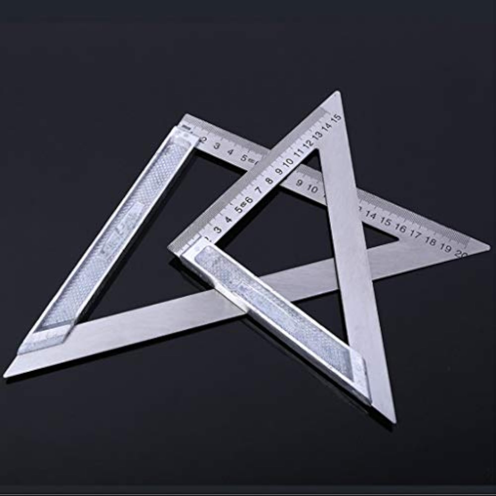 Accurate Stainless Steel Triangle Ruler, 200mm