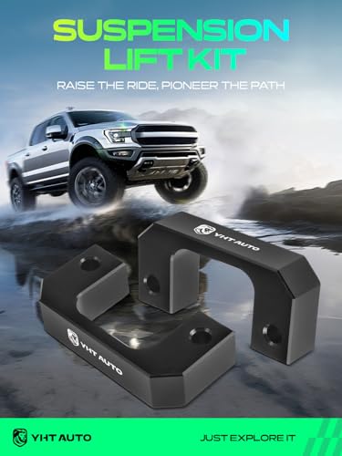 Image of YHTAUTO 2 Inch Front Leveling Lift Kit for Chevrolet, GMC | Compatible with 2007-2024 Silverado 1500 & Sierra & Tahoe, RWD /4WD | Raise the Front By 2 Inch, w /Hardware Kit, Set of 2