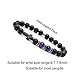 Byson Fashion Religion Cross Men Women 8mm Natural Stone Tiger Eye & Black Matte Agate Beads Bracelet Elastic Bracelet Bangle