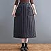 Women's Puffer Skirt Winter Warm High Waisted A-Line Quilted Down Skirts with Pockets Fashion Casual Maxi Skirts