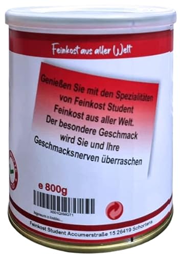 Regenwurm in Knoblauchsauce aus der Dose Scherzarktikel, Lustige Geschenkidee, Party-Brüller, Spaßgeschenk, Nikolausgeschenk, Geburtstagsgeschenk