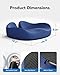 HUANUO Ergonomic Seat Cushion for Office Chair, Extra Large Car Seat Cushion, Tailbone and Back Support, Cooling Gel Enhanced, 4-Zone Pressure Relief Chair Cushions for Office, Car, Wheelchair