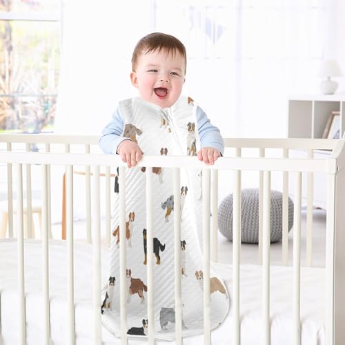 Image of vvfelixl Bright Funny Dinosaurs Baby Sleeping Bag Sleep Sack,Baby Wearable Blanket Sleep Suit for 0-6 Months