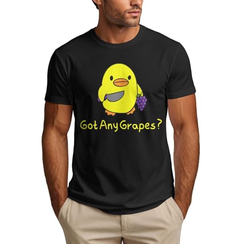 Anceky Camiseta con Meme gráfico de Pato Divertido Tengo Uvas