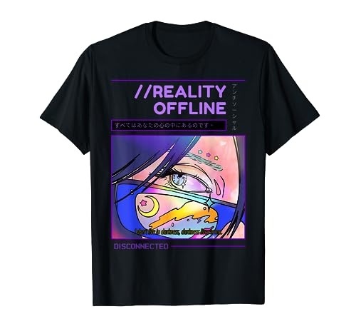 Aesthetic Vaporwave Offline Anime Manga Pastel Goth Camiseta