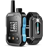 ABBIDOT Shock Collar - 4500ft Range Dog Training Collar, Super Mode, E-Clicker, Night Light, Safety Lock, Waterproof & Rechargeable E Collar for Small to Large Dogs (Dark Black)