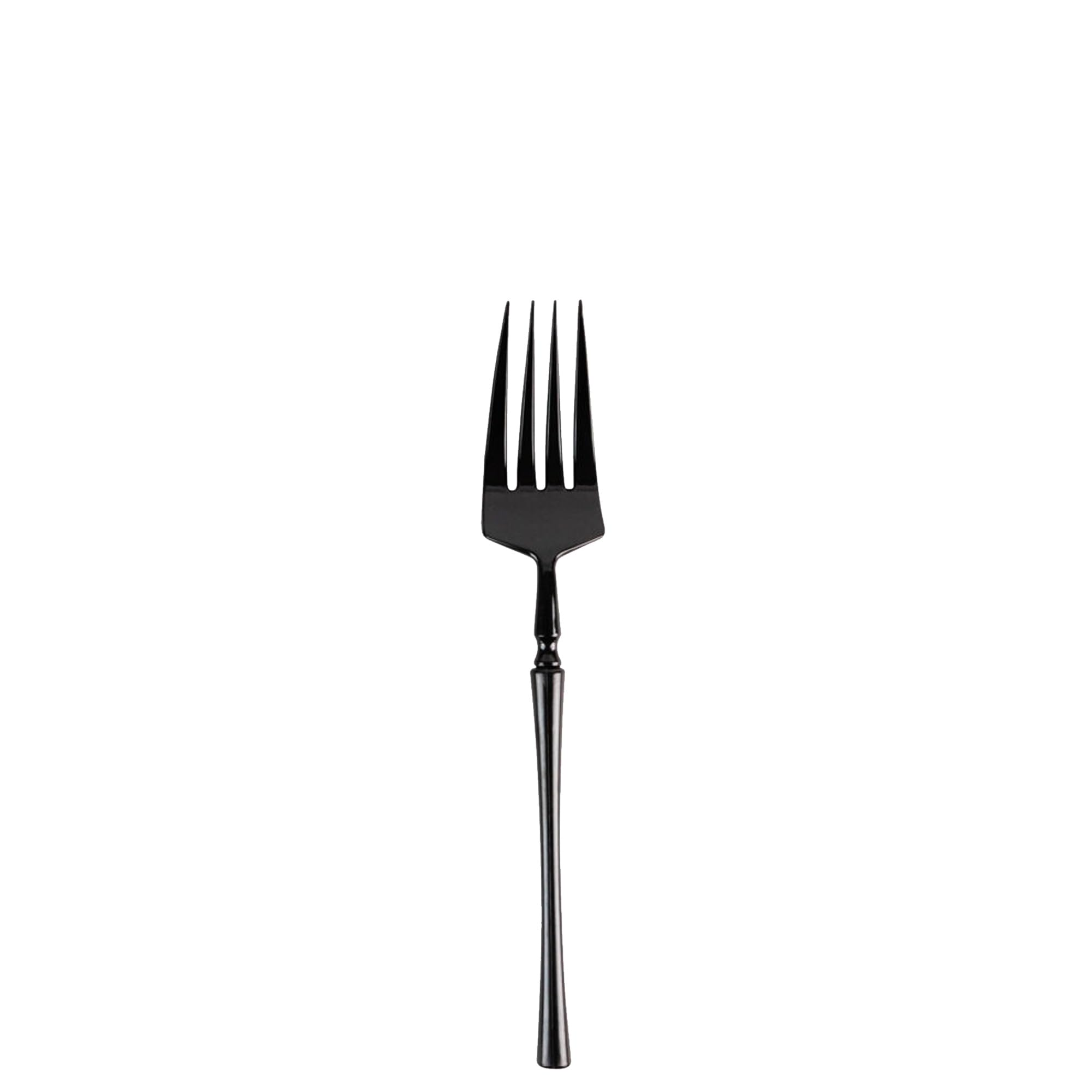 EcoQuality Black Disposable Plastic Salad Fork - Heavy Weight Plastic Black Cutlery, Disposable Utensils, Silverware Perfect for Wedding, Birthday, Event Planning, Baby Shower, Anniversaries (128)