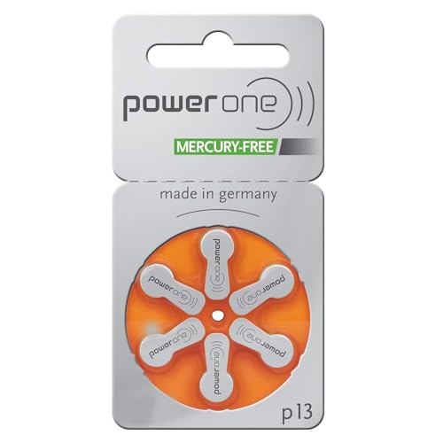 Image of Power One Hearing Aid Battery (Size 13, 60 Pieces)
