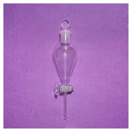 Vetreria da laboratorio Imbuto separatore in vetro 24/29 da 125 ml Imbuto gocciolatore