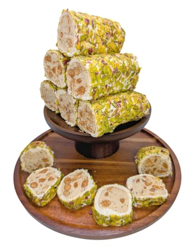 Turkish Delight Lokum (Türkischer Honig) mit Pistazien- & Mandelcreme – 100 g / 250 g / 500 g / 1 kg (1000g)