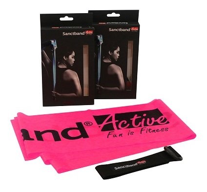 EX-Band 2.5 Meter Retail Box Pink Size: 0.20Mm(T) x 15Cm(W) x 2.5M(L) Exercise Band (Light) Resistance Training