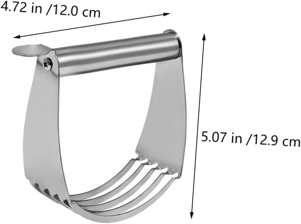 Stainless Steel Dough Cutter with Handle for Baking Pastry Mixing