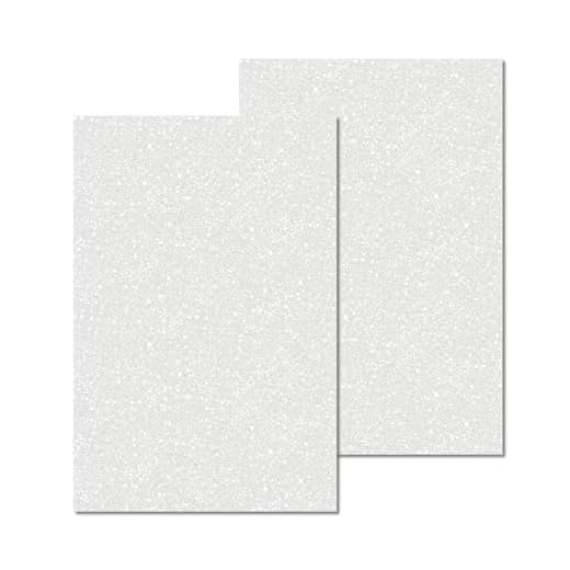 Eszeoee 2 Pack 8'' x 12'' Glitter Silver Acrylic Sheet, 3mm Thick Acrylic Plexiglass Boards for Laser Cutting and DIY Craft Projects