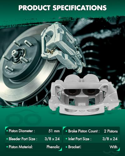 Image of SCITOO 18B4751 18B4750 Front Brake Calipers Fit For Ford For F-150 1999-2003,For F-150 Heritage 2004,For Lobo 1999-2004,For Lincoln For Blackwood 2002-2003, Disc Brake Caliper Assemblies,2PCS