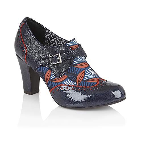 Chaussures bleu Tazmin Ruby Shoo escarpins stables contre les maux de pieds