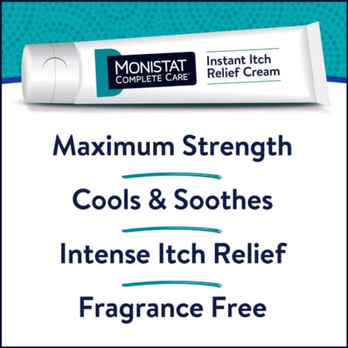 Image of Monistat Instant Itch Relief Cream for Women, Maximum Strength Feminine Itch Care, 1 oz (Pack of 6)