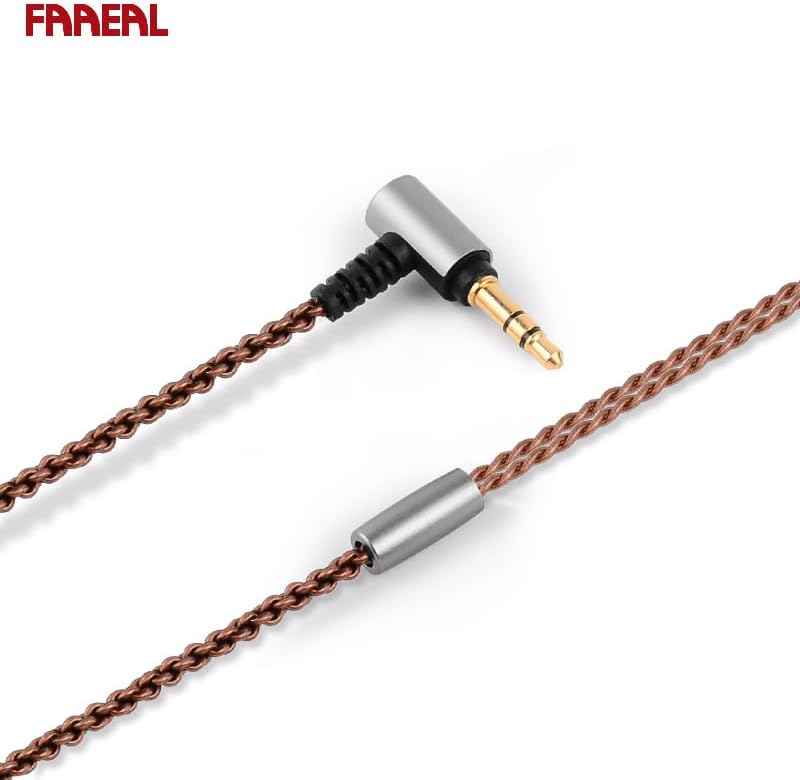 Miniatura 7 de FAAEAL Auriculares Iris 2.0 sin versión de micrófono, auriculares con cable con enchufe de 0.138 in, auriculares duraderos con cable con sonido