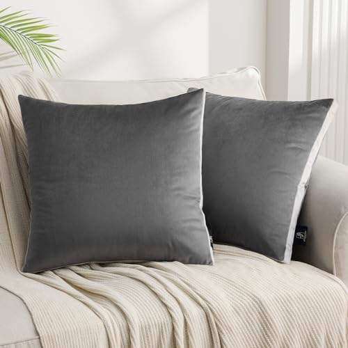 Phantoscope Pack of 2 Velvet Throw Pillow Covers...