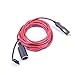Premium 15A 15FT Auto Cigarette Lighter Socket Heavy Duty Extension Cable Cord with Fuse, Car Ciga Lighter Port Plug & Socket 12V 24V Copper Wire