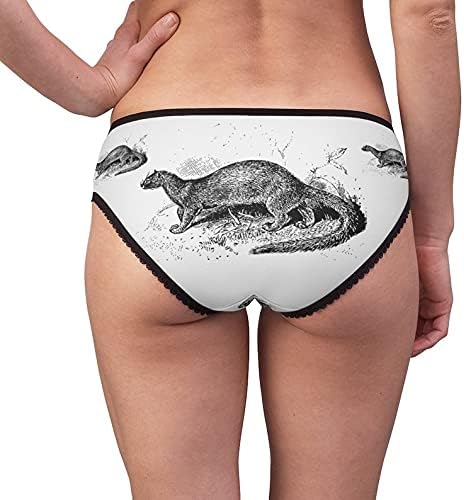 SpreadPassion Jaguarundi Panties,Jaguarundi Underwear, Briefs, Cotton Briefs, Funny Underwear, Panties For Women