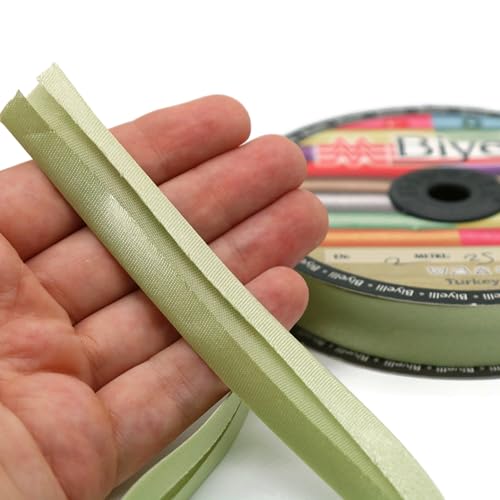 Image of Fold Satin Bias Tape - 99+ Colors - 3 /4 Inches Wide - 27 Yards - Fold Satin Binding Bias Ribbon Fabric Piping Bias Binding Tape for Sewing Clothing DIY BYS94