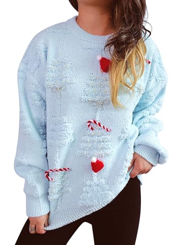 Image of OMEWEE Halloween Sweaters for Women 2024 Womens Ribbed Cuffs Pullover Sweaters Knit Baggy Fall Sweaters for Women