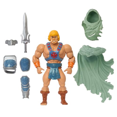 Masters of the Universe MOTU Turtles of Grayskull Stealth Ninja He-Man, Figura de acción con accesorios, inspirado en las Tortugas Ninja, juguete regalo para niños y niñas +6 años, HTH18