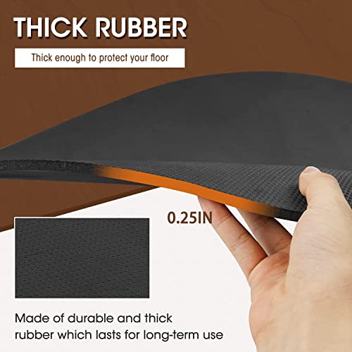 Nonskid Round Rubber Furniture Gripper Pad For Protecting Hardwood Floor Tile Floor And More From Scratching Fits Recliners, Swivel Chairs, And More, Black, Pack Of 1 #TOP2