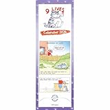 Carousel Worldwide, 9 Lives 2026 Slim Wall Calendar