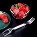 Generic 2PCS Watermelon Fruit Slicer Cutter Tool, Dual Head Stainless Steel Fruit Forks Slicer Knife for Family Parties Camping, 1