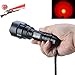 WAYLLSHINE Single Mode Red Light Flashlight, 1 Mode Red LED Flashlight 18650 Red Flashlight Red Light, Red LED Red Light For Astronomy, Aviation, Night Observation(No Battery Included)