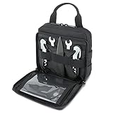 Barbarians Tactical Admin Pouch, MOLLE Military Tool Map Bag Organizer Black