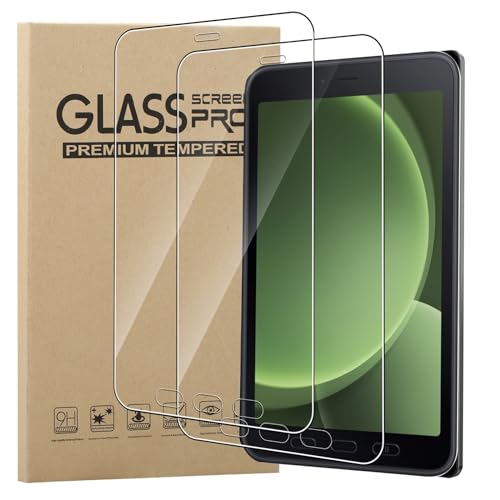 MEMELOKA Schutzfolie für Samsung Galaxy Tab Active 5/Active 3 8 Zoll (SM-X300/X306B/T570/T575), 2 Stück 9H Festigkeit Anti-Kratzen Gehärtetes Glas Bildschirmschutz [Hohe Empfindlichkeit][Anti-Bläschen]