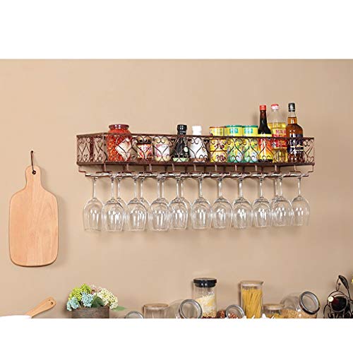 Soporte de vino multifuncional de hierro 30x25 cm miniatura 7