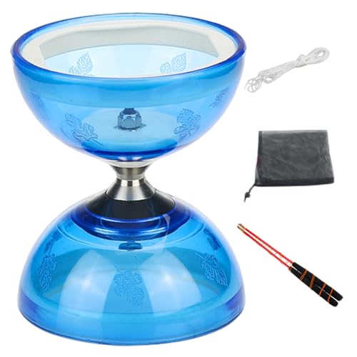 Chinese Yoyo 5 Bearings Diabolo with Sticks & String & Guide Book & Net Bag Yo Yo for Kids Adults Fitness Tricks Diablo Yoyo Diabolo Chinese for Kids