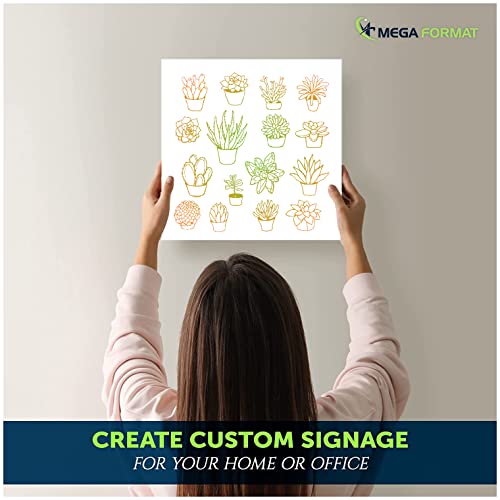 Image of Mega Format Expanded PVC Plastic Sheets - 10 inch X 10 inch Rigid White Sheet for Crafts, Signage, & Displays - Sintra, Celtec PVC Board - Waterproof for Outdoors Use - 1 /4 inch 6mm Thick - 1-Pk-White