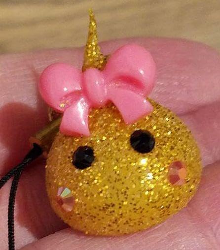 Amazon.co.jp: レア ほっぺちゃん ストラップ ゴールドラメ(サン
