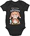 Shirtracer Ostergeschenke Ostern Baby Kleidung - Mein erstes Ostern Hase Aquarell grau - 6/12 Monate - Schwarz - BZ10 - BZ10 - Baby Body Kurzarm für Jungen und Mädchen