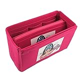 NGZD.HM Purse Organizer Insert for Handbags, Felt Bag Organizer with Zipper, Handbag & Tote Shaper,...