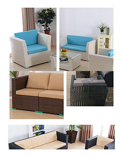 Coussin pour banc extérieur bleu ciel étanche matelas balançoire 150cm - 6