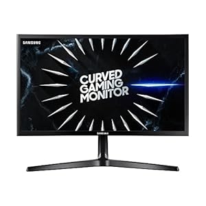 Samsung Curved Gaming Monitor C24RG54FQR, 24 Zoll, VA-Panel, Full HD-Auflösung, AMD FreeSync, Reaktionszeit 4 ms, Krümmung 1800R, Bildwiederholrate 144 Hz, schwarz