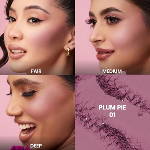 Image of Typsy Beauty Ph-antastic Color Adjusting Blush|PlumPie 01|Flawless Finish|Featherlight|Long Lasting|4g