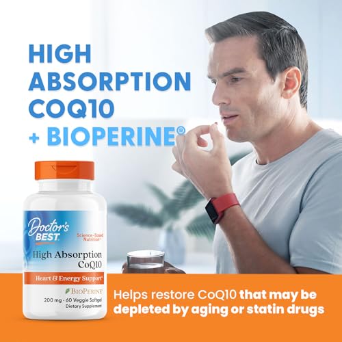Image of Doctor's Best High Absorption COQ10 with Bioperine 200 mg 60 Softgels