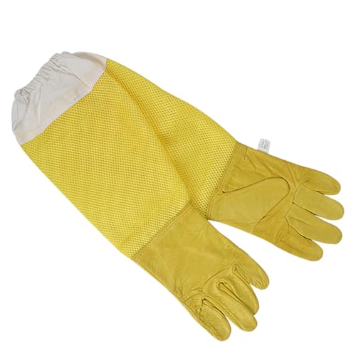 Guantes para apicultores de piel de oveja antimordeduras Operitacx