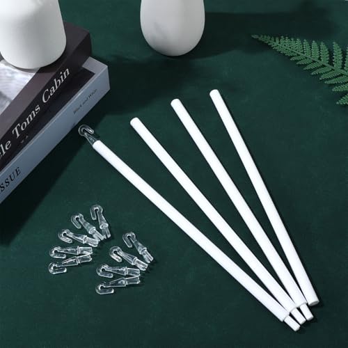 Detachable Blind Rods Wand Vertical Replacement with Hook 46Inch Vertical Blinds Handle Replacement Long Window BlindOpener Stick Tilt Rod 1pcs - Thumbnail 7