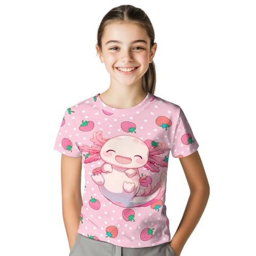 WELLFLYHOM Kids Tshirts Girls Boys Short Sleeve Crewneck Tees Shirts Casual Sport Pullover Tops Size 3-16 Years3