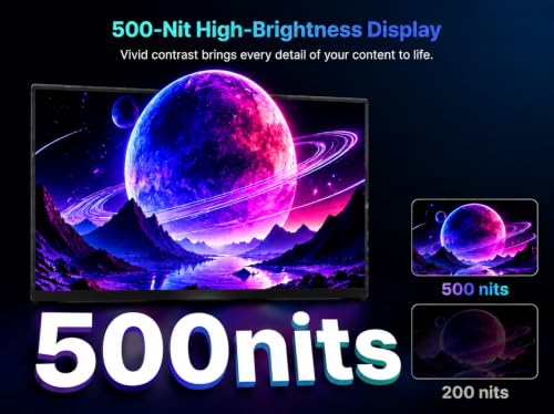 Image of ZSCMALLS 23.8-inch 2K QHD 90HZ 100% sRGB Portable Monitor USB-C HDMI Travel Monitor, Suitable for laptops MacBook PS5 Xbox, VESA installable, with Speakers, Built-in Stand