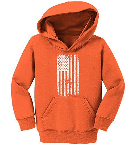 Haase Unlimited White American Flag - Distressed Toddler/Youth Fleece Hoodie2