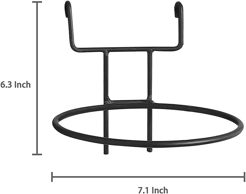 Black Metal Wire Hanging Flower Pot Stand Suitable For Lattice Wall Set Of 6 image 2